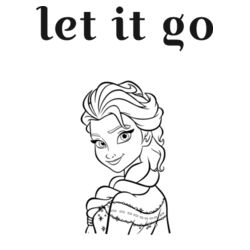 Let it go Frozen Tee Design