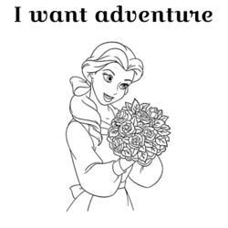 Beauty and the beast Belle Tee Design