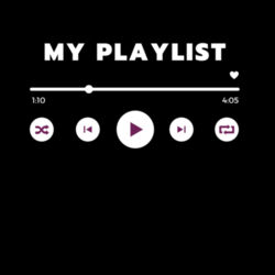 My Playlist Crew Tee Design