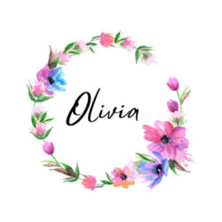 Floral Garland Cup Design