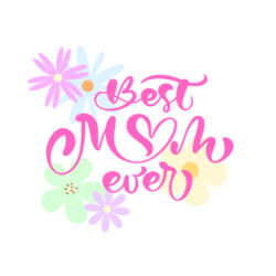 Best Mom Ever Floral Coffee Mug Design